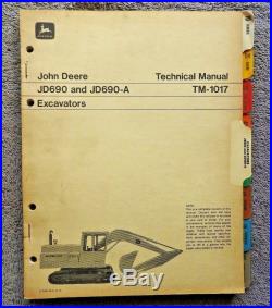 Genuine John Deere 690 Jd690 690a Excavator Tractor Repair Tech Service Manual