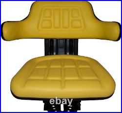 Heavy Duty Yellow Suspension Seat Fits John Deere 1020 1530 2020 2030 Tractor
