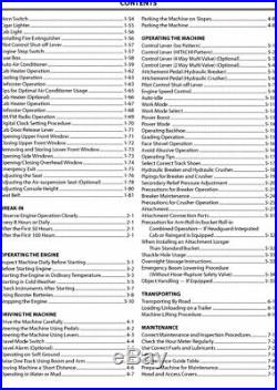 Hitachi Zaxis 180-3 200-3 270-3 330-3 Excavator Operators Manual