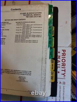 JOHN DEERE 15 and 25 EXCAVATOR TECHNICAL MANUAL TM1385