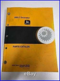JOHN DEERE 200LC EXCAVATOR PARTS MANUAL BOOK CATALOG PC-2561 Oct-00