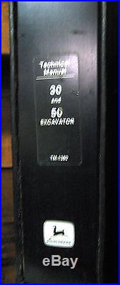 JOHN DEERE 30 50 EXCAVATORS TECHNICAL MANUAL withBINDER TM-1380