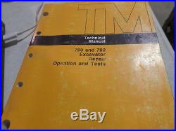 John Deere 790 792 Excavator Operation, Test & Repair Technical Manual Tm1320