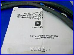 JOHN DEERE AT303496,80C Excavator Electric Soleniod Valve Hydraulic Hose Kit, NEW