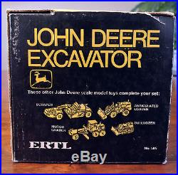 JOHN DEERE EXCAVATOR VINTAGE 1/16 ERTL CO. NIB BOX 505 1ST EDITION