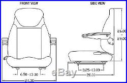 JOHN DEERE MINI EXCAVATOR SEAT FITS VARIOUS MODELS #S2
