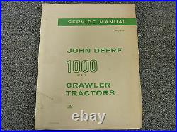 John Deere 1000 Series 1010 Crawler Shop Series Repair Manual Book SM2034