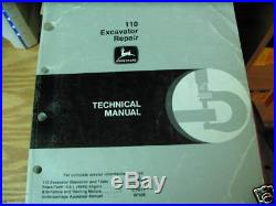 John Deere 110 Excavator Repair Technical Manual