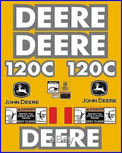 John Deere 120C decals