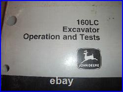 John Deere 160lc Excavator Technical Service Shop Op Test Manual Book Tm1661