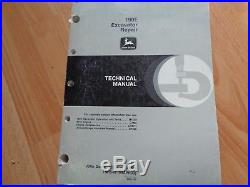 John Deere 190E excavator factory technical repair manual TM1540 OEM