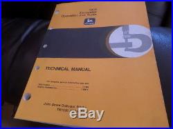 John Deere 190e Excavator Operation & Test Technical Manual Tm1539