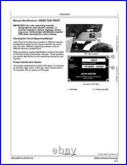 John Deere 190gw Excavator Repair Service Manual