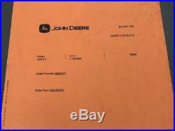 John Deere 200CLC MANUAL #35906/ 35907 PARTSCATALOG BOOK EXCAVATOR PC2897 WK