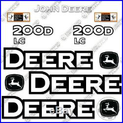 John Deere 200D LC Decal Kit Hydraulic Excavator Equipment Decals 200 D LC