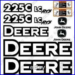 John Deere 225C LC RTS Decal Kit Hydraulic Excavator Equipment Decals 225 C LC