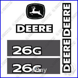 John Deere 26G Mini Excavator Decals Equipment Decals 26-G Compact 26 G