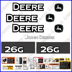 John Deere 26G Mini Excavator Decals Safety Stickers 26-G Compact 26 G