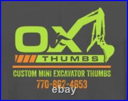 John Deere 26g 27d Hydraulic Mini Excavator Thumb Pin On Grapple Clamp Claw Kit