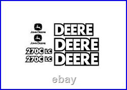 John Deere 270C LC Excavator Decal Set Tractor JD Stickers 3M Vinyl 270CLC