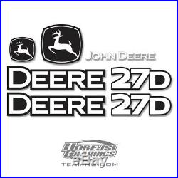 John Deere 27D 27-D Mini Excavator Premium Vinyl Decal Kit Equipment Graphics
