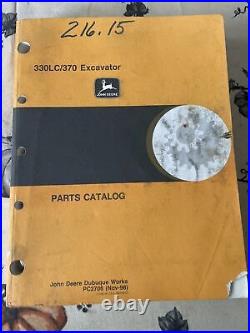 John Deere 330LC 330 LC 370 Excavator Parts Catalog Manual Shop Book Service OEM