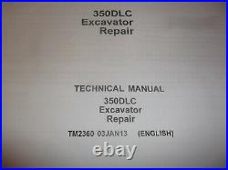 John Deere 350dlc Excavator Technical Service Shop Repair Manual Book Tm2360