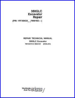 John Deere 350glc Excavator Repair Service Manual #1