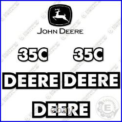John Deere 35C Decal Kit Mini Excavator Equipment Decals 3M Vinyl