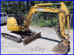 John Deere 35 ZTS Hydraulic Mini Excavator Hyd Thumb Isuzu 29HP 2 Extra Buckets