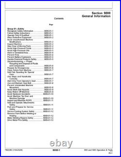 John Deere 35d 50d Excavator Operation Test Service Manual