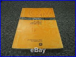 John Deere 410C 510C Backhoe Loader Excavator Owner Operator Manual OMT100918