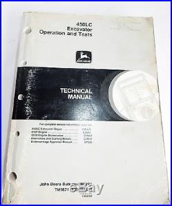John Deere 450LC Excavator Operation & Test Manual