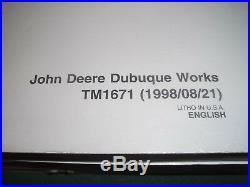 John Deere 450lc Excavator Technical Service Operation & Test Shop Manual Tm1671