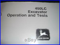 John Deere 450lc Excavator Technical Service Operation & Test Shop Manual Tm1671