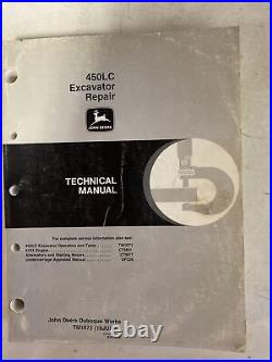 John Deere 450lc excavator repair technical manual