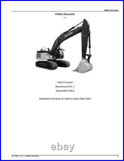 John Deere 470g Excavator Parts Catalog Manual