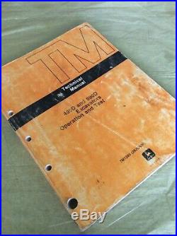 John Deere 490D 590D Excavator Operation Test Repair Service Manual TM1389 Book