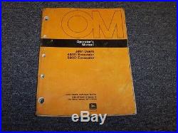 John Deere 490D 590D Hydraulic Excavator Owner Operator User Manual OMAT126018