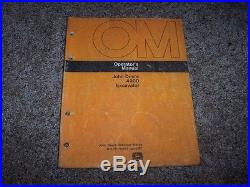 John Deere 490D Excavator Owner Operator Maintenance Manual OMTH108195