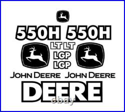 John Deere 550H LGP LT Decals Stickers Kit Set JD OE Crawler Dozer Bull 550 H