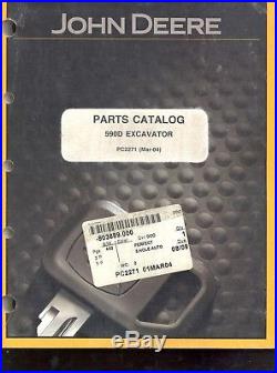 John Deere 590D Excavator Parts Catalog Book Manual