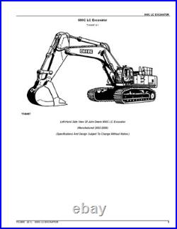John Deere 600clc Excavator Parts Catalog Manual