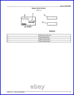 John Deere 600clc Excavator Parts Catalog Manual