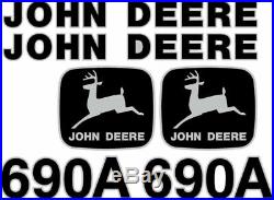 John Deere 690A Excavator Decal Set JD Decals