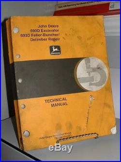 John Deere 690D Excavator 693D Feller Buncher Technical Manual 1987 FAIR Cond