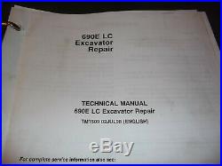 John Deere 690e-lc Excavator Technical Service Shop Repair Manual Tm1509
