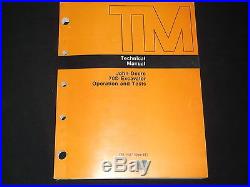 John Deere 70d Excavator Technical Service Shop Op / Test Manual Book Tm-1407