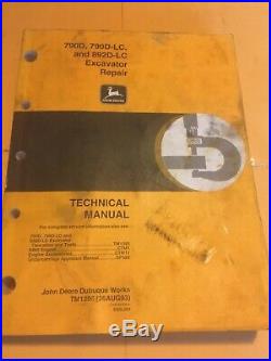 John Deere 790D 790D-LC 892D-LC Excavator Technical Repair Shop Manual TM1396