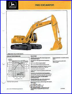 John Deere 790D Excavator Specifications Brochure
